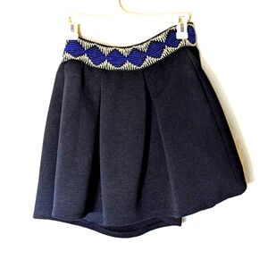 Francesca's Collection Bird Cage Label Skater Skirt